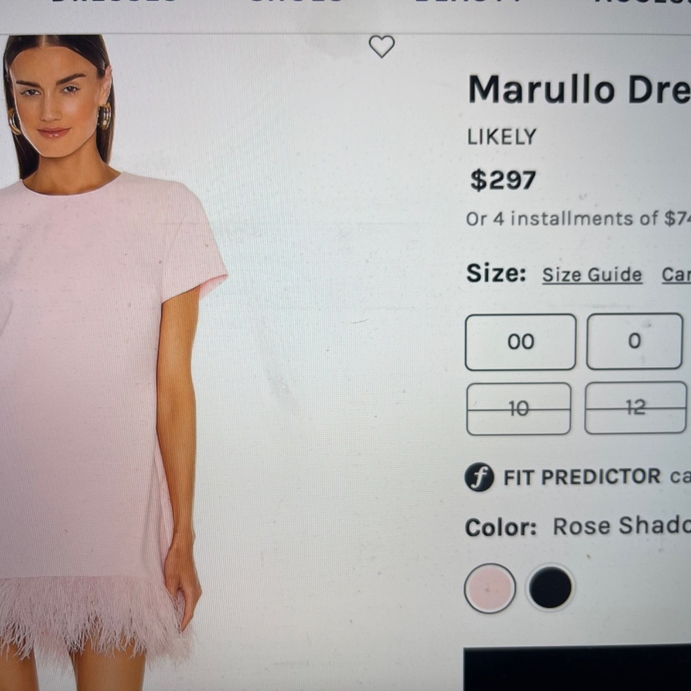 LIKELY Marullo Dress Never Worn - Pink Size 2
